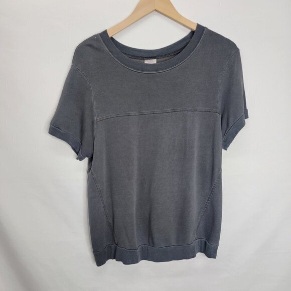 Secret Treasure Gray French terry tee Medium - Picture 2 of 10
